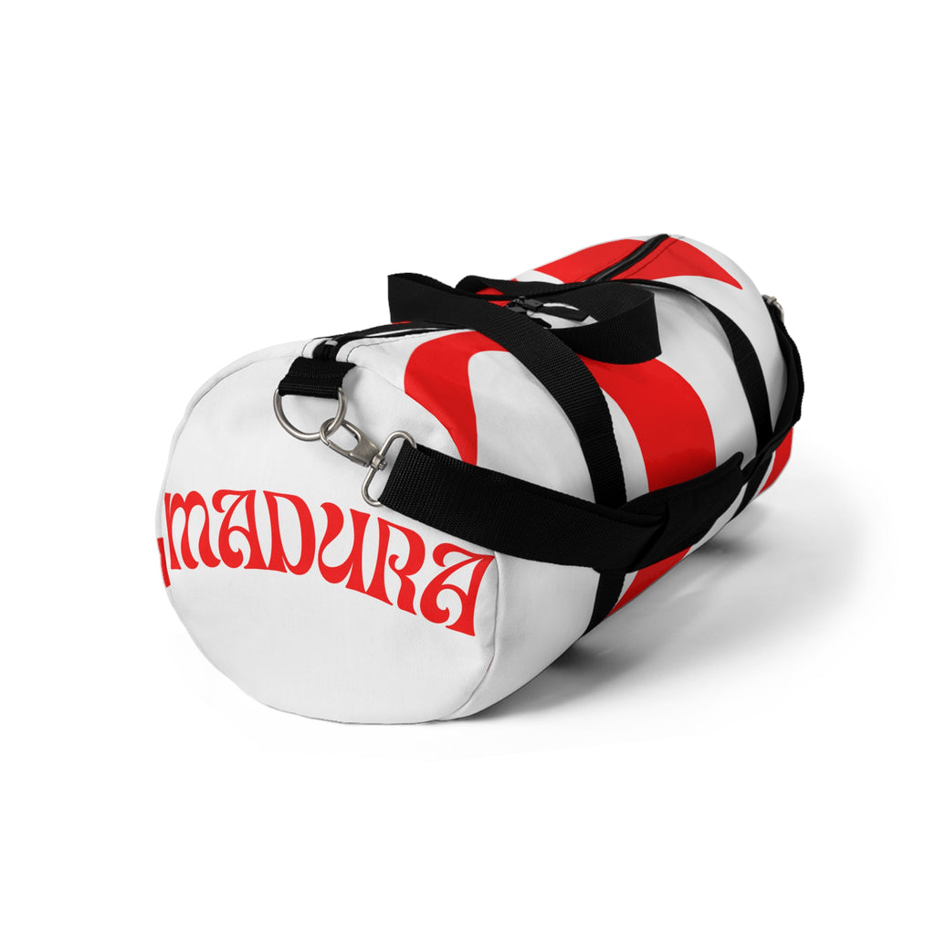 Red Wave Duffel Bag — Bold Travel Gym Weekender