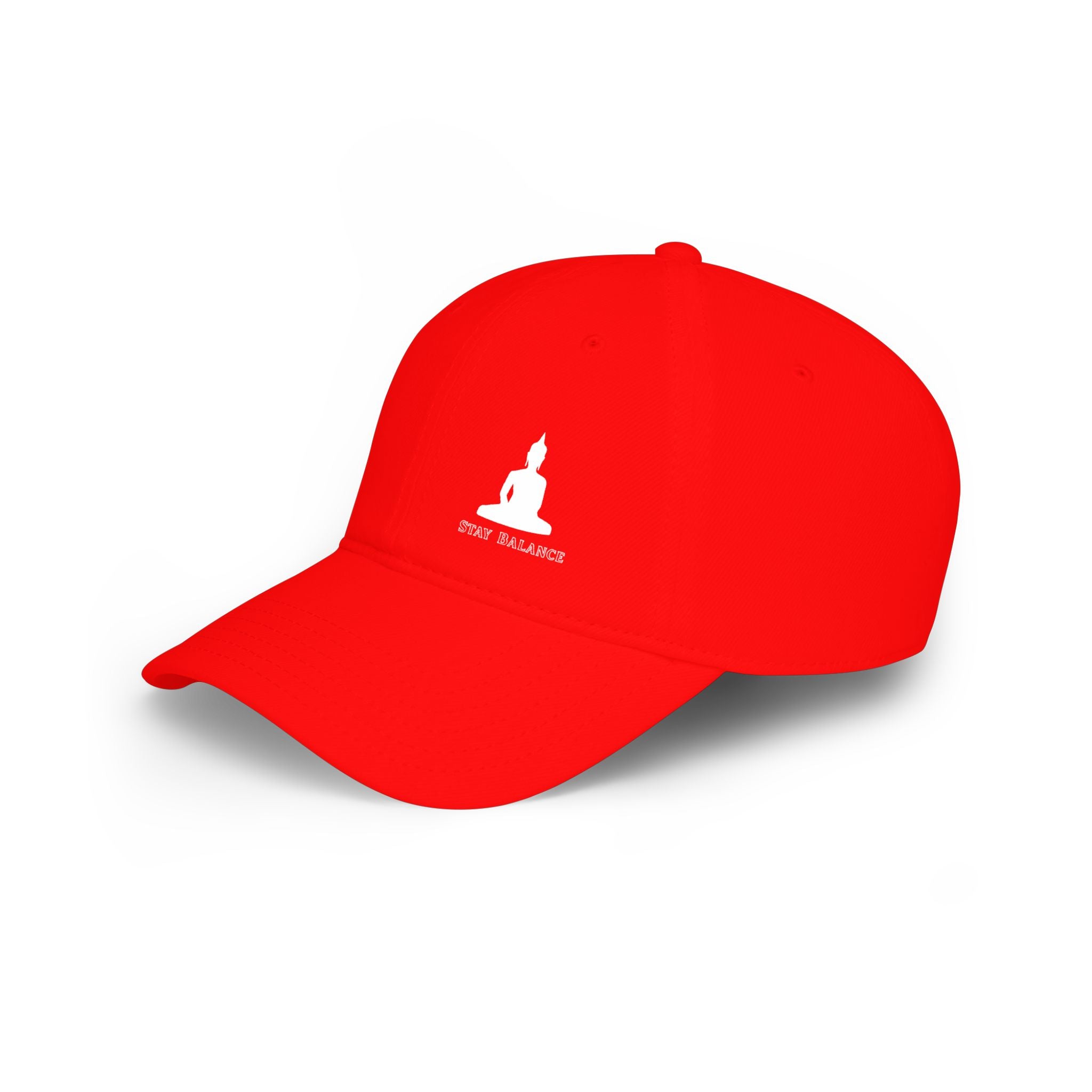 Low Profile Baseball Cap - Minimal Buddha "Stay Balanced" Meditation Hat