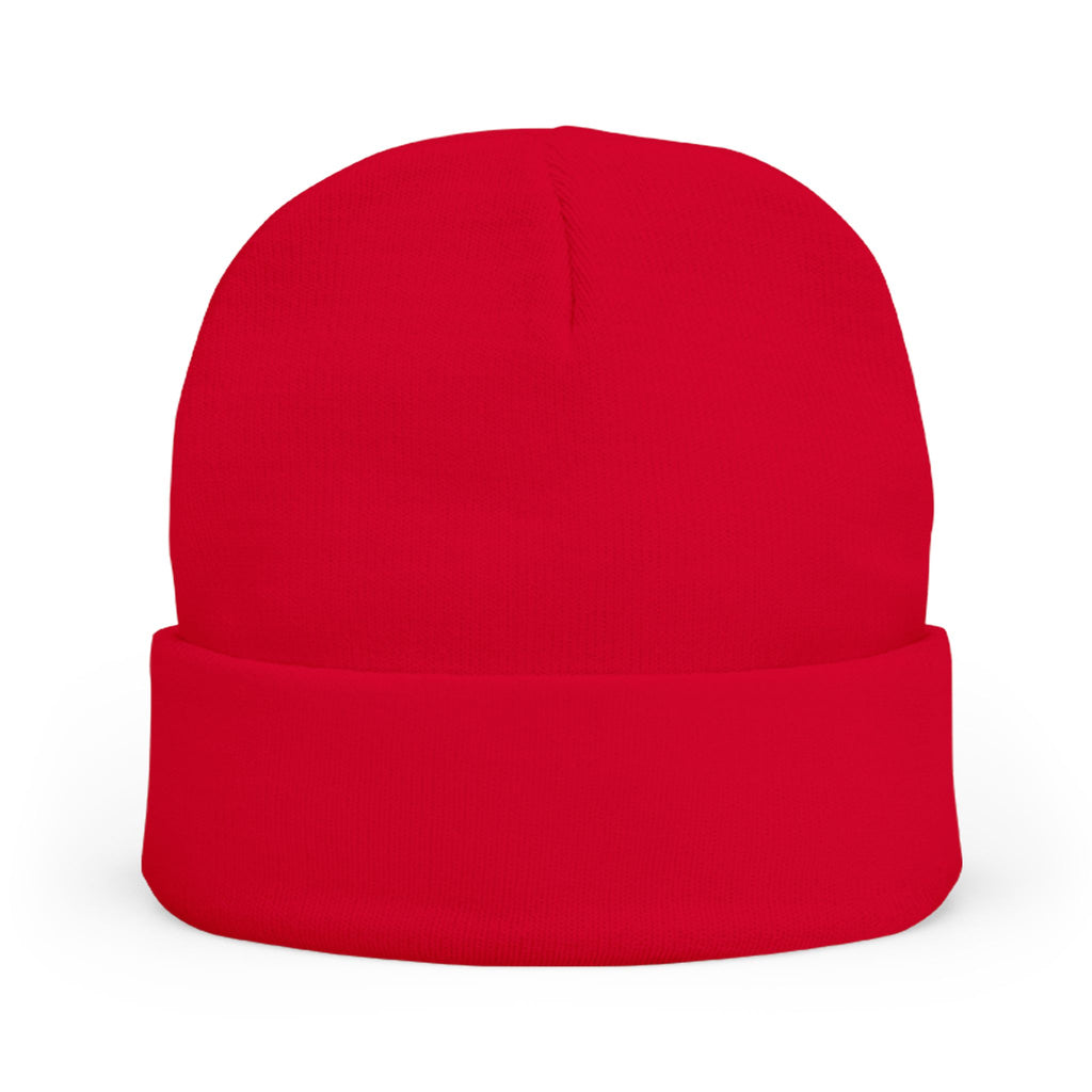 Embroidered 'MADURA' Knit Beanie — Cozy Winter Hat, Minimal Logo Cuffed Beanie