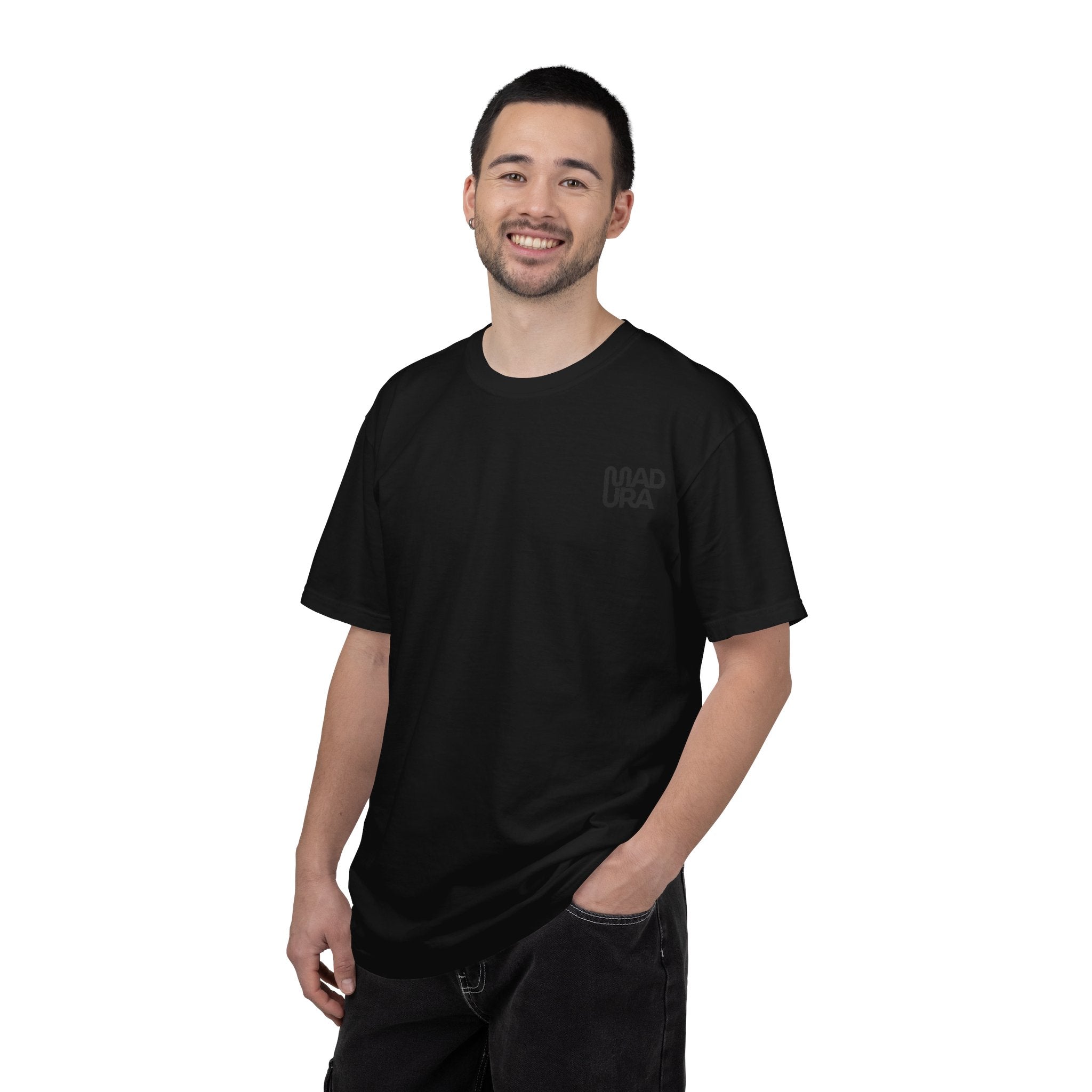 Minimalist "NADURA" Chest Logo T-Shirt — Simple Graphic Tee