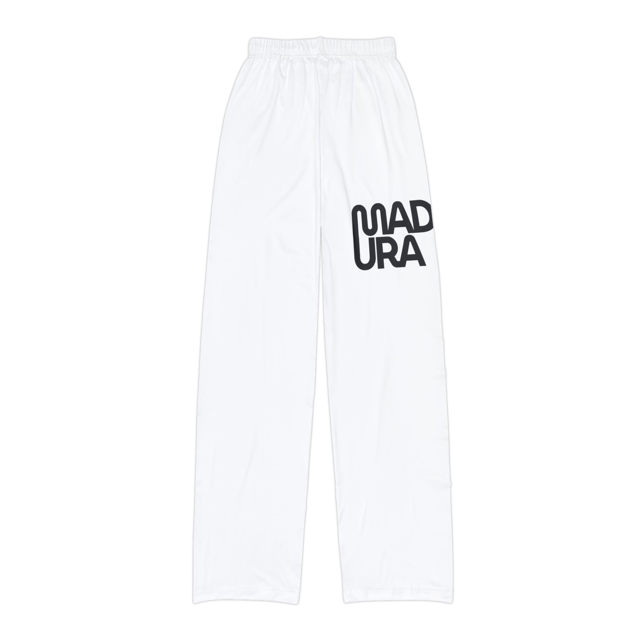 Kids Lounge Pants — White "Road Tour" Graphic Joggers