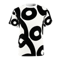 Abstract Black & White Circle Pattern Tee