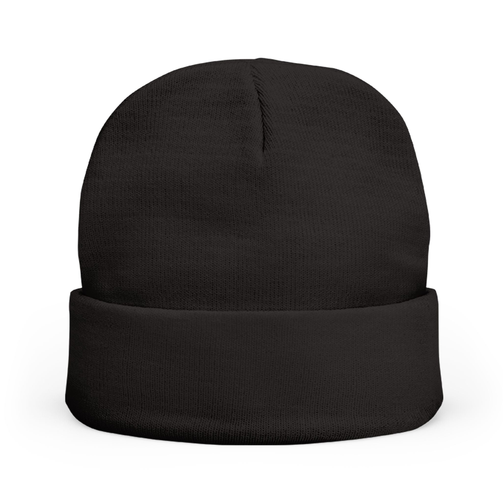 Embroidered 'MADURA' Knit Beanie — Cozy Winter Hat, Minimal Logo Cuffed Beanie