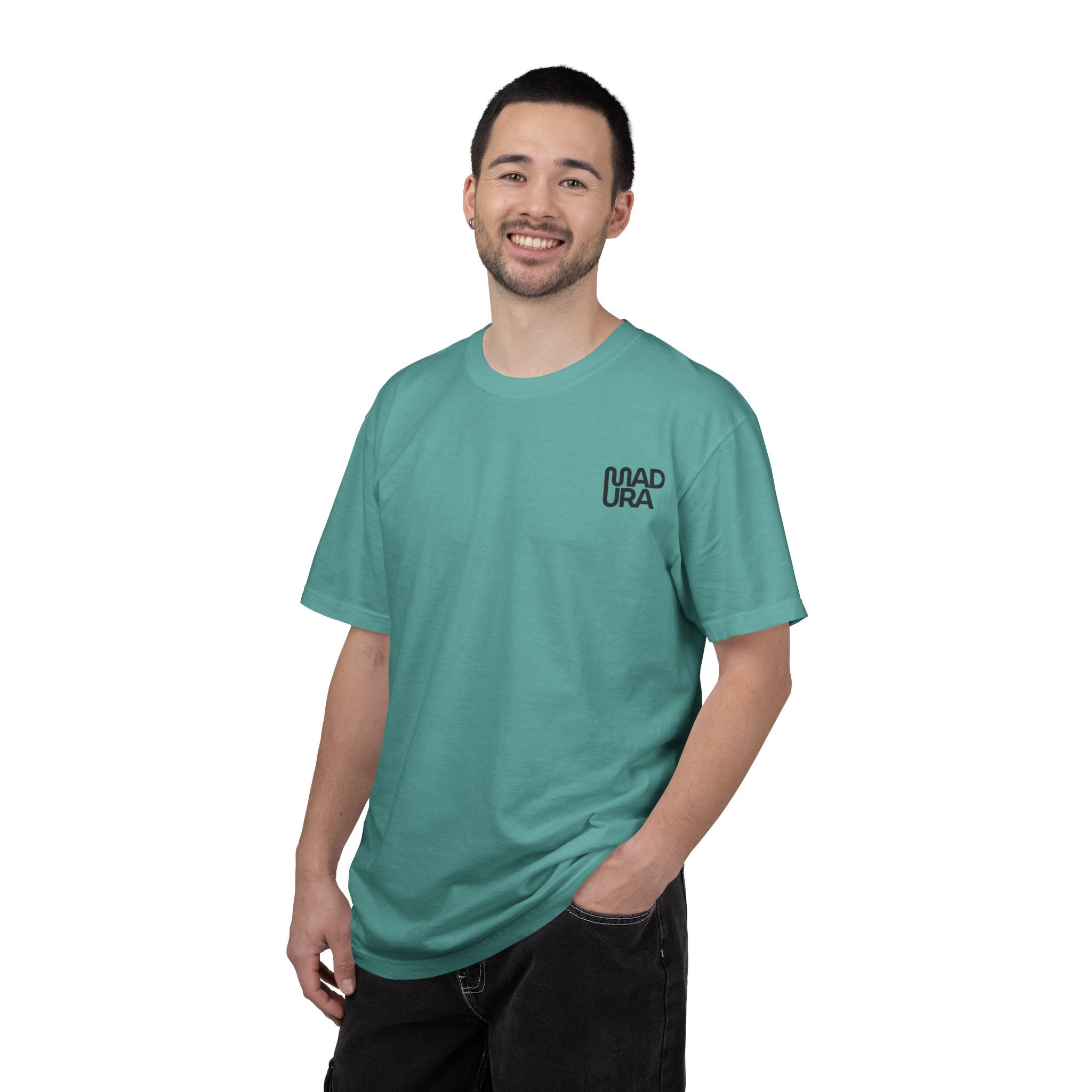 Minimalist "NADURA" Chest Logo T-Shirt — Simple Graphic Tee