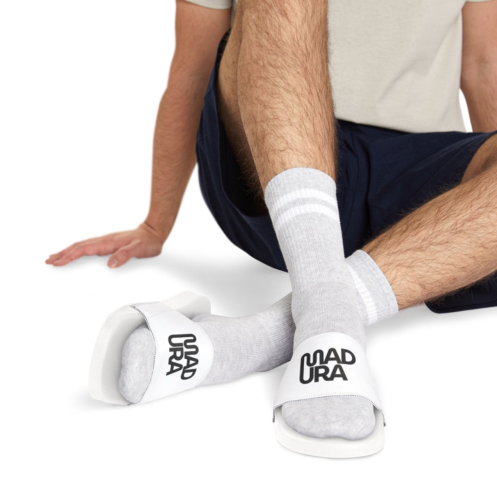 Men's Removable-Strap Slide Sandals — Casual Pool, Beach & Lounge Slides with Custom Logo
