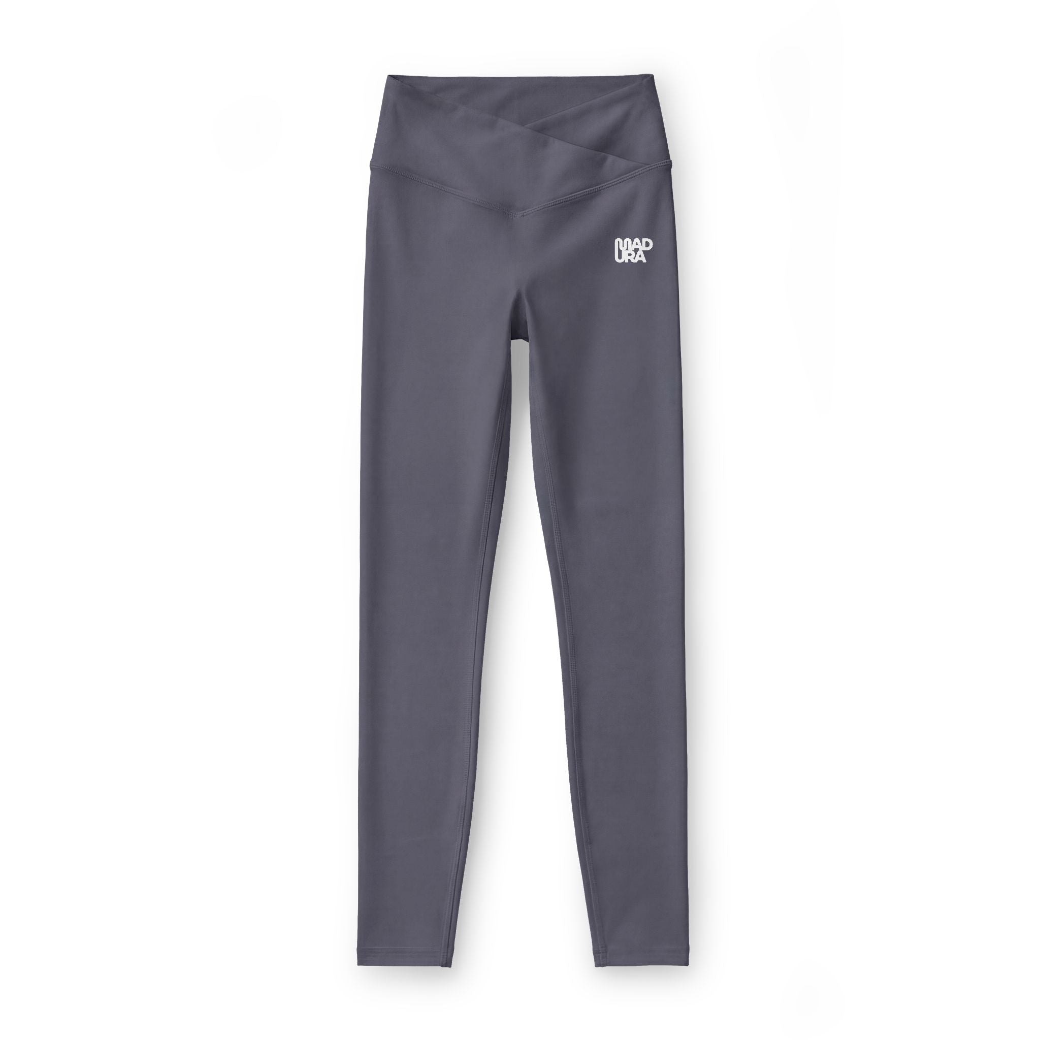 Leggings — Women’s Luxe Black Leggings with Small White Logo