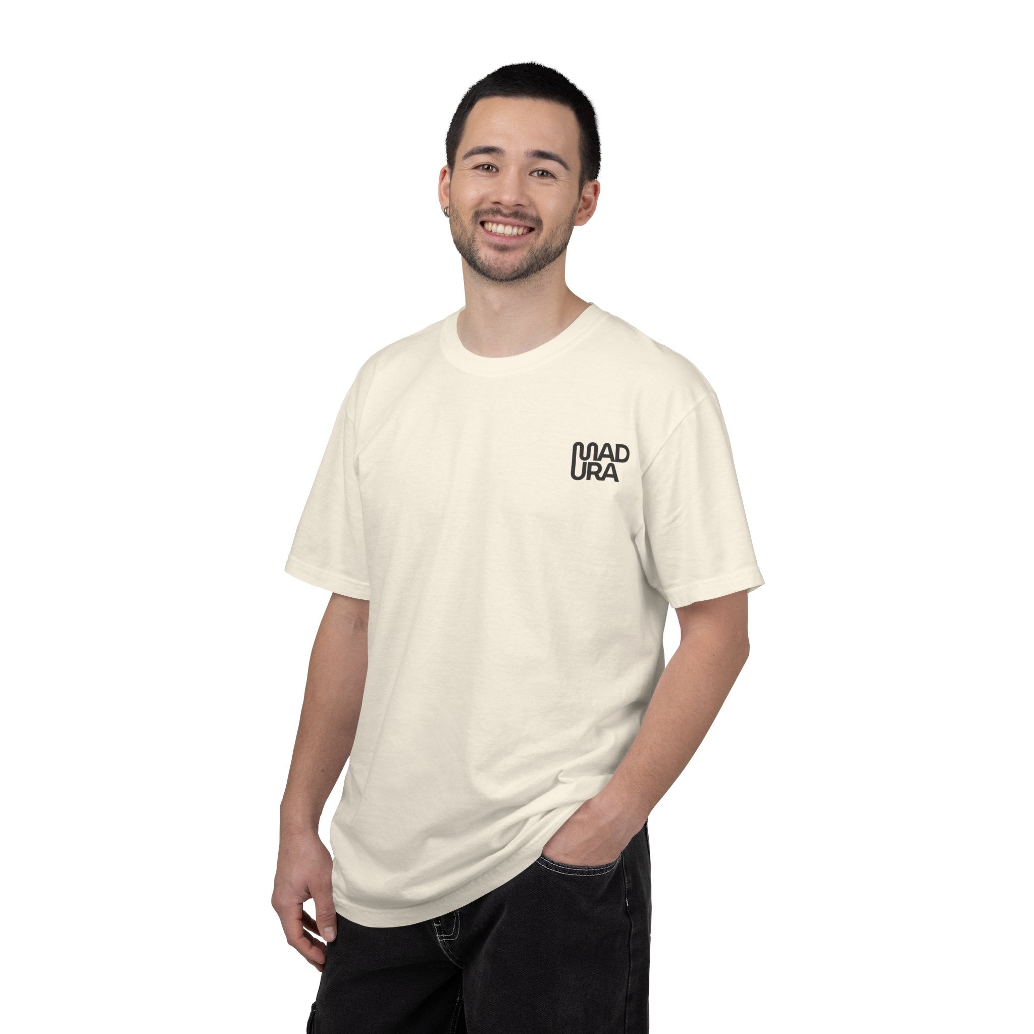 Minimalist "NADURA" Chest Logo T-Shirt — Simple Graphic Tee