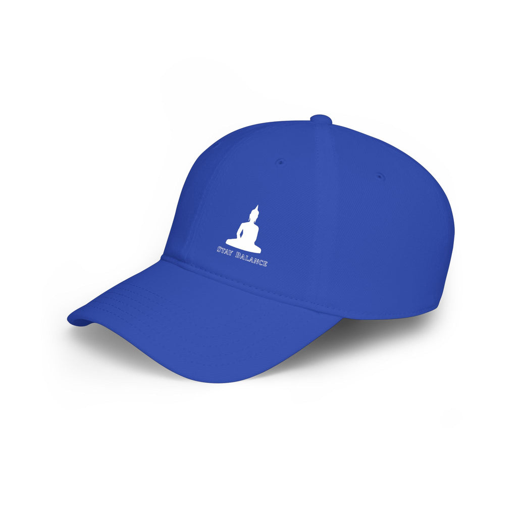 Low Profile Baseball Cap - Minimal Buddha "Stay Balanced" Meditation Hat
