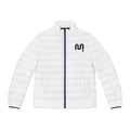 Puffer Jacket — Minimal Black Logo Men's Insulated Coat
