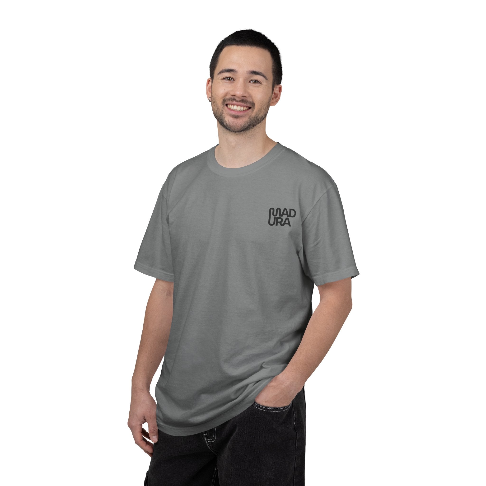 Minimalist "NADURA" Chest Logo T-Shirt — Simple Graphic Tee