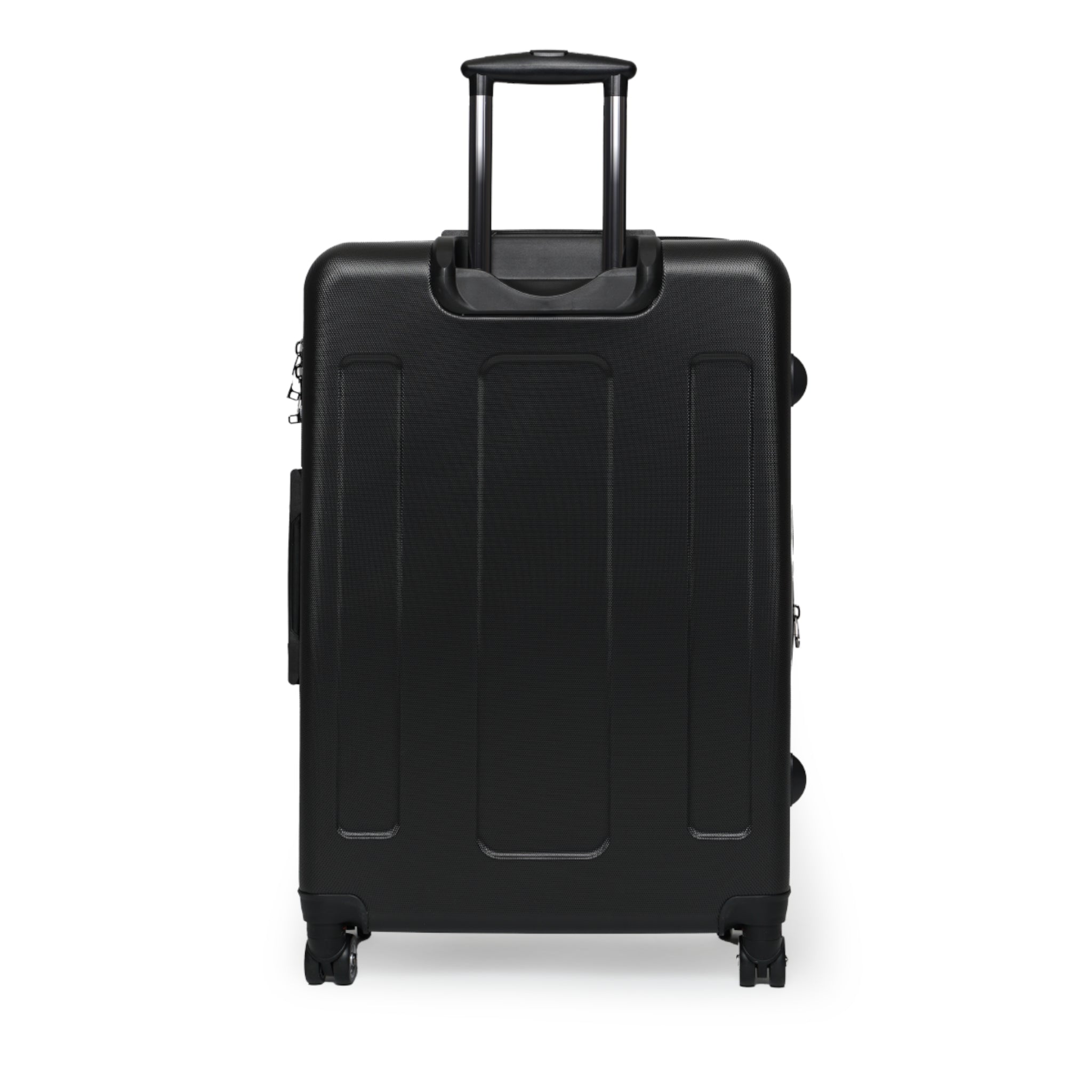 Bold Typographic Suitcase - Modern Black & White Travel Luggage with 'MADURA' Design