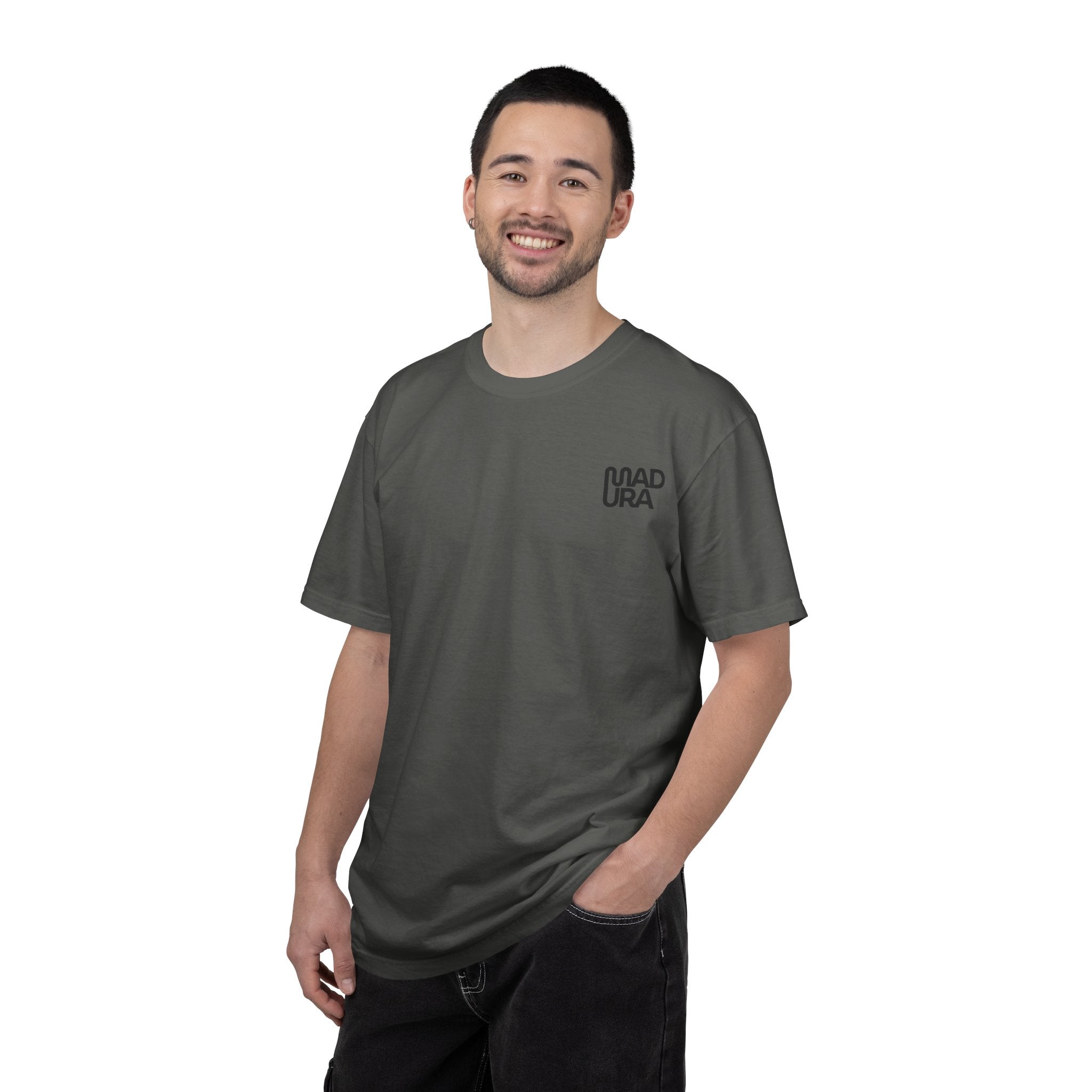 Minimalist "NADURA" Chest Logo T-Shirt — Simple Graphic Tee