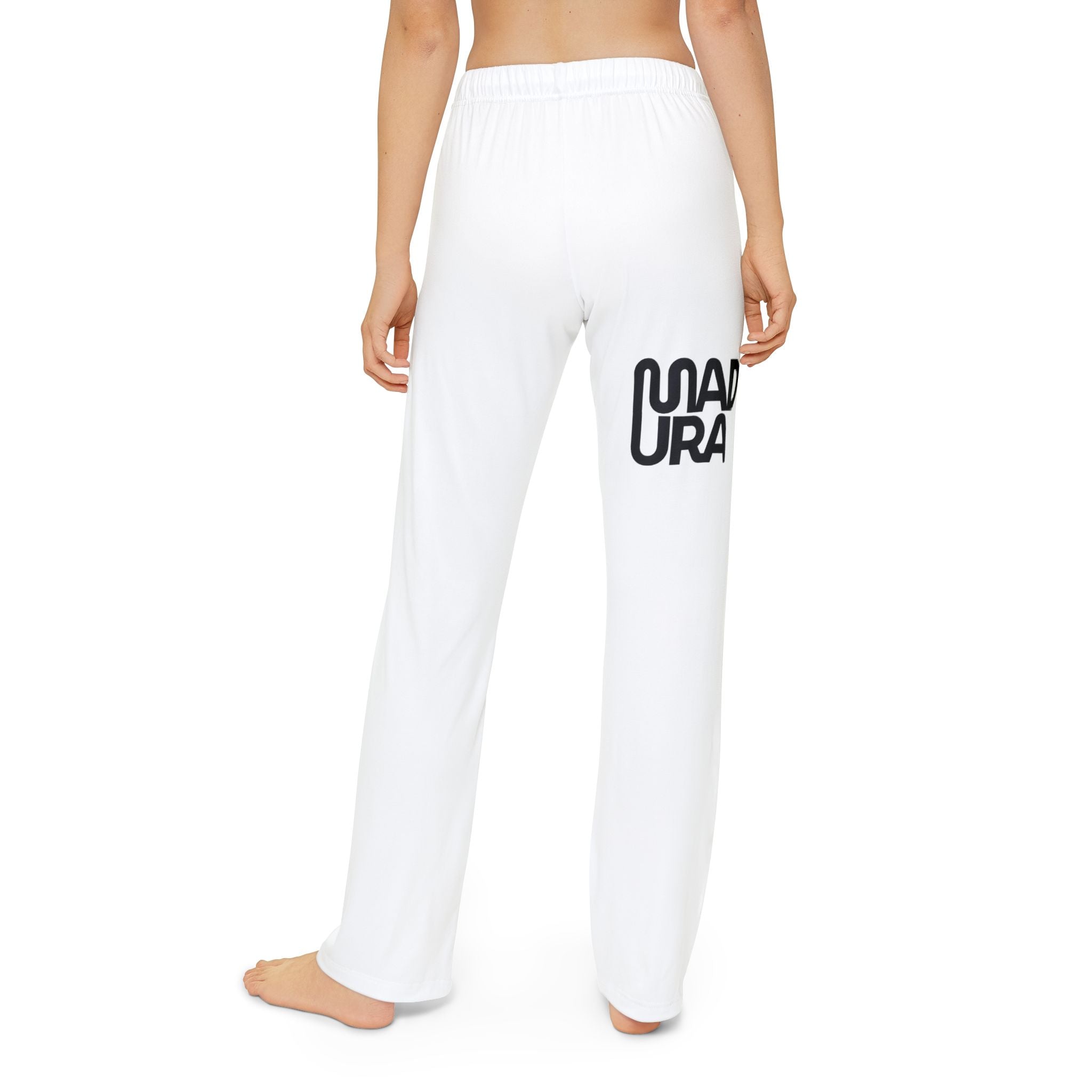 Kids Lounge Pants — White "Road Tour" Graphic Joggers