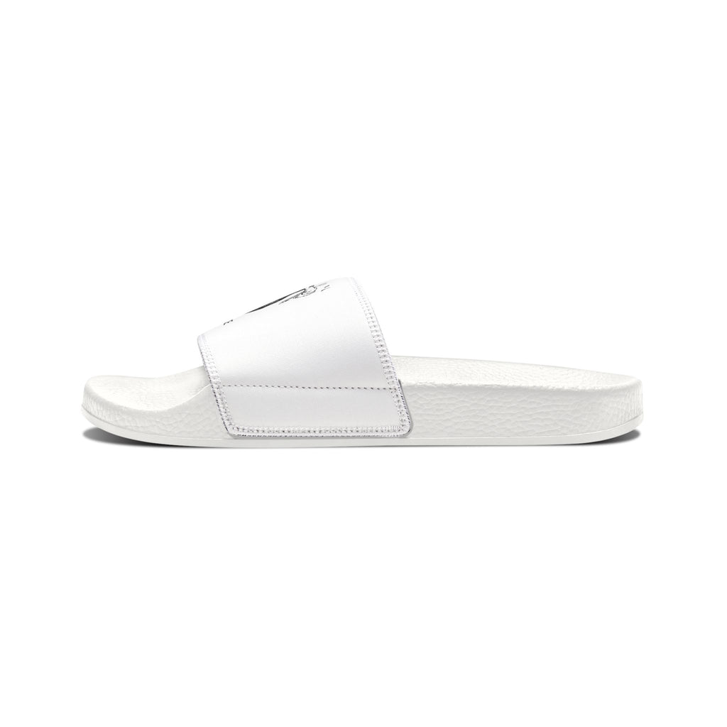 Youth Bear Graphic Slide Sandals — 'Stay Balanced' Removable-Strap Slides