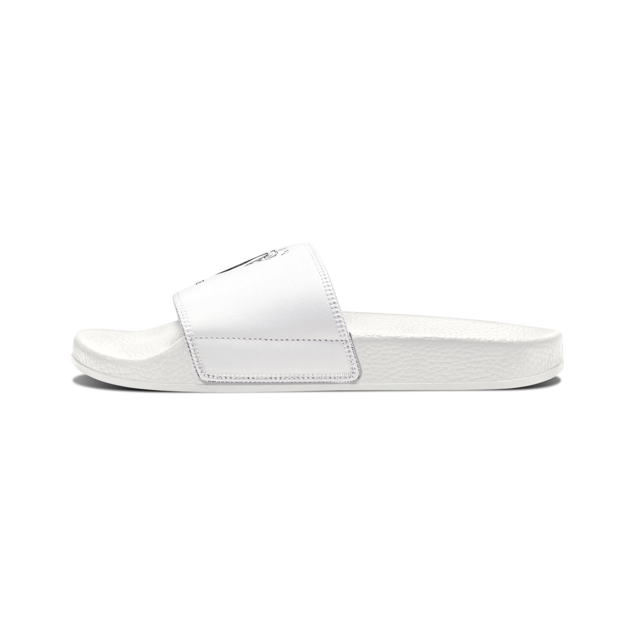 Youth Bear Graphic Slide Sandals — 'Stay Balanced' Removable-Strap Slides