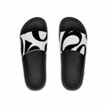 Men's Black & White Abstract Slide Sandals