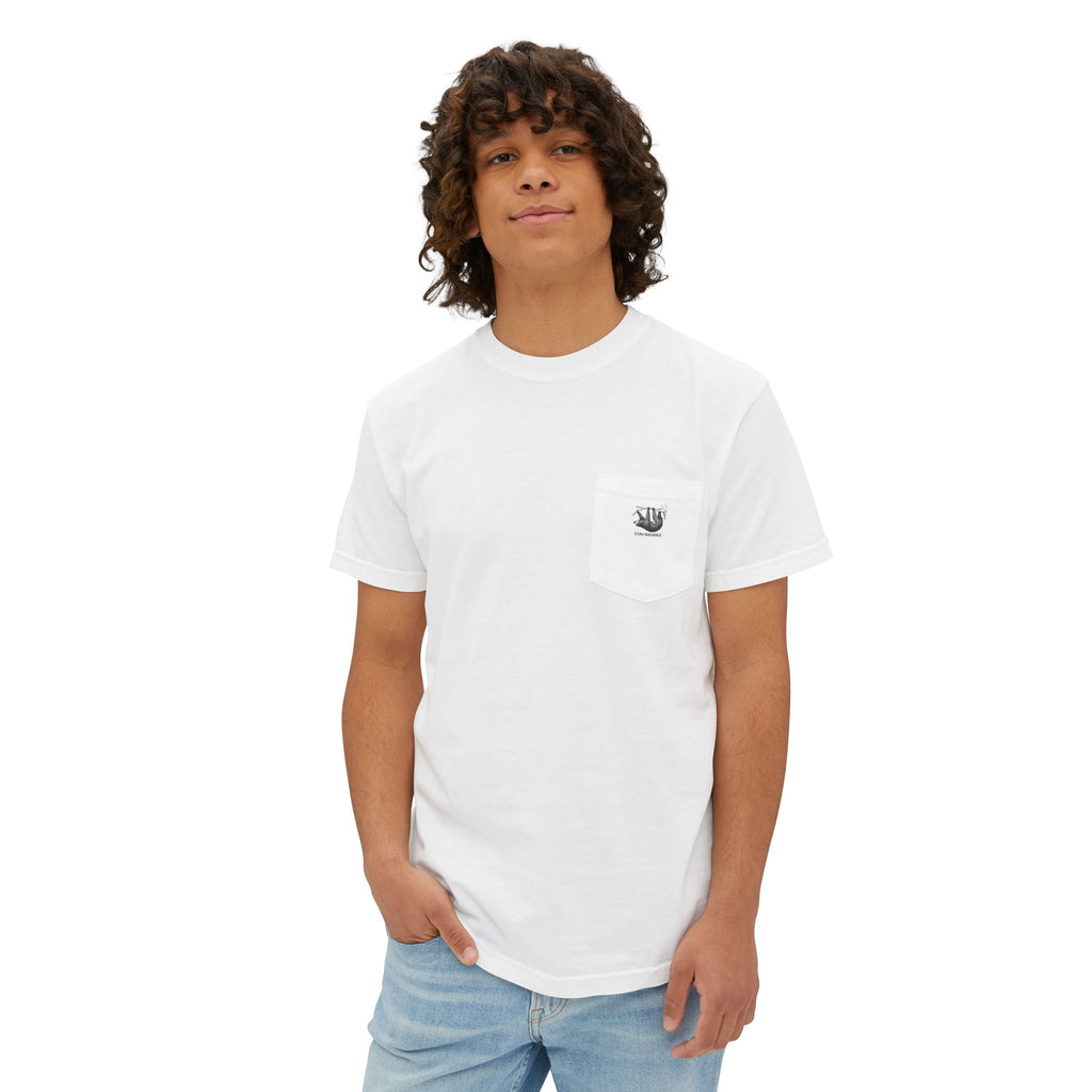 Pocket T‑Shirt — Minimal Anchor Logo Chest Pocket Tee