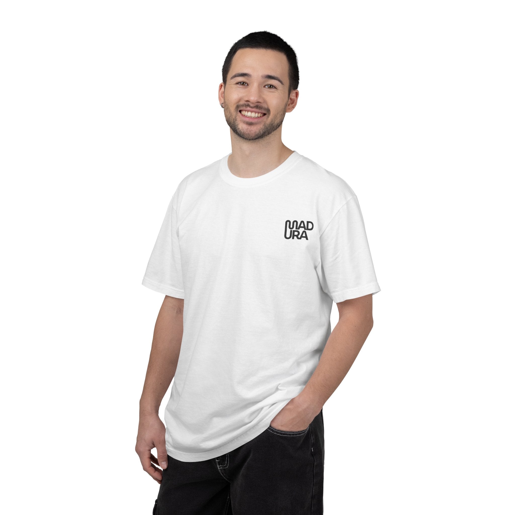 Minimalist "NADURA" Chest Logo T-Shirt — Simple Graphic Tee